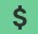 Image of a currency symbol in black text, in this case a dollar sign.